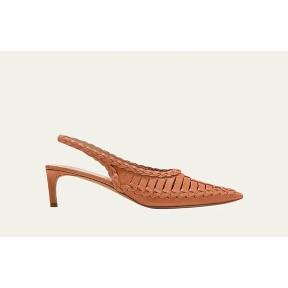 Ulla Johnson Penelope Strappy Kitten Heel in Pecan Brown NWB Size 37 or 7 - Picture 1 of 11